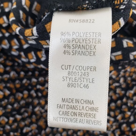 Max Studio Graphic Print Double V-Neck Jumpsuit Size Medium - Picture 8 of 8